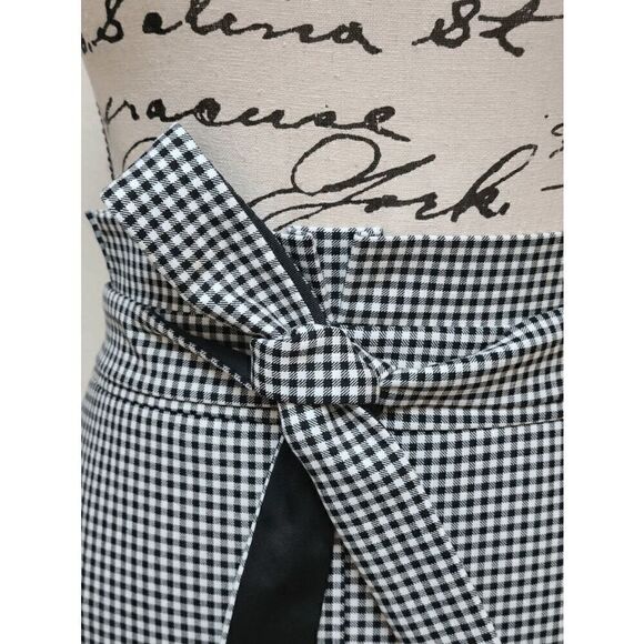 🖤🤍 WHITE HOUSE BLACK MARKET Gingham Pencil Skirt w/Removable Belt NWT SIZE 8 - Picture 10 of 16